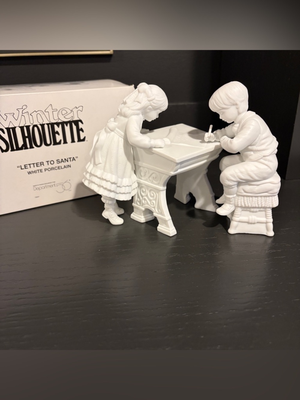 DEPARTMENT 56 - Winter Silhouette #78597 Letter to Santa